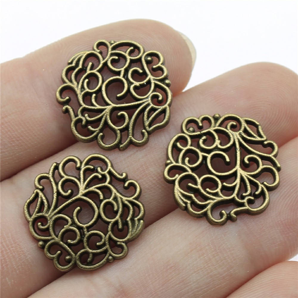 Vintage Collectibles For Sale - 10pcs 18x18mm 2 Colors Antique Silver