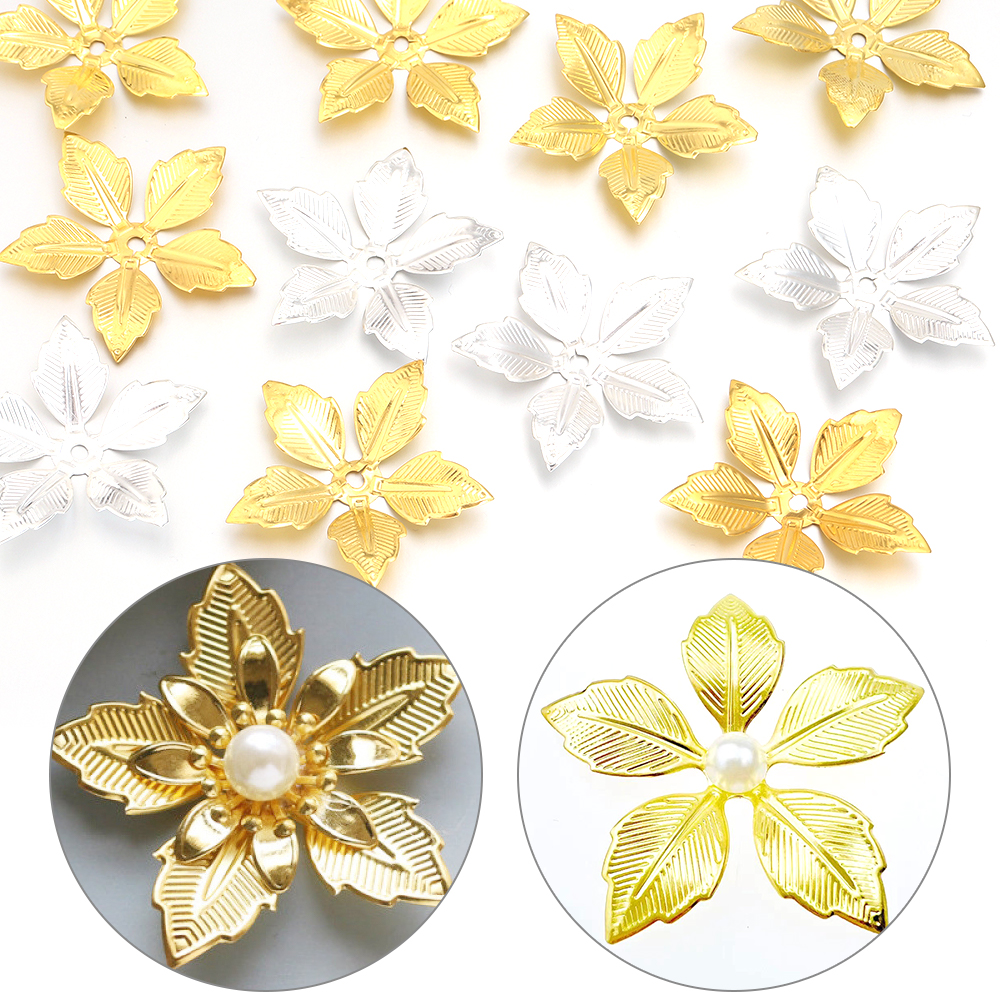 Vintage Collectibles For Sale - 30pcs Vintage Gold Silver Colors Flowers