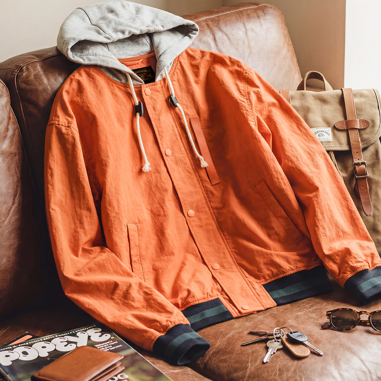 Maden Men's Vintage Colorblock - Vintage Zip Hoodie reseña y precio