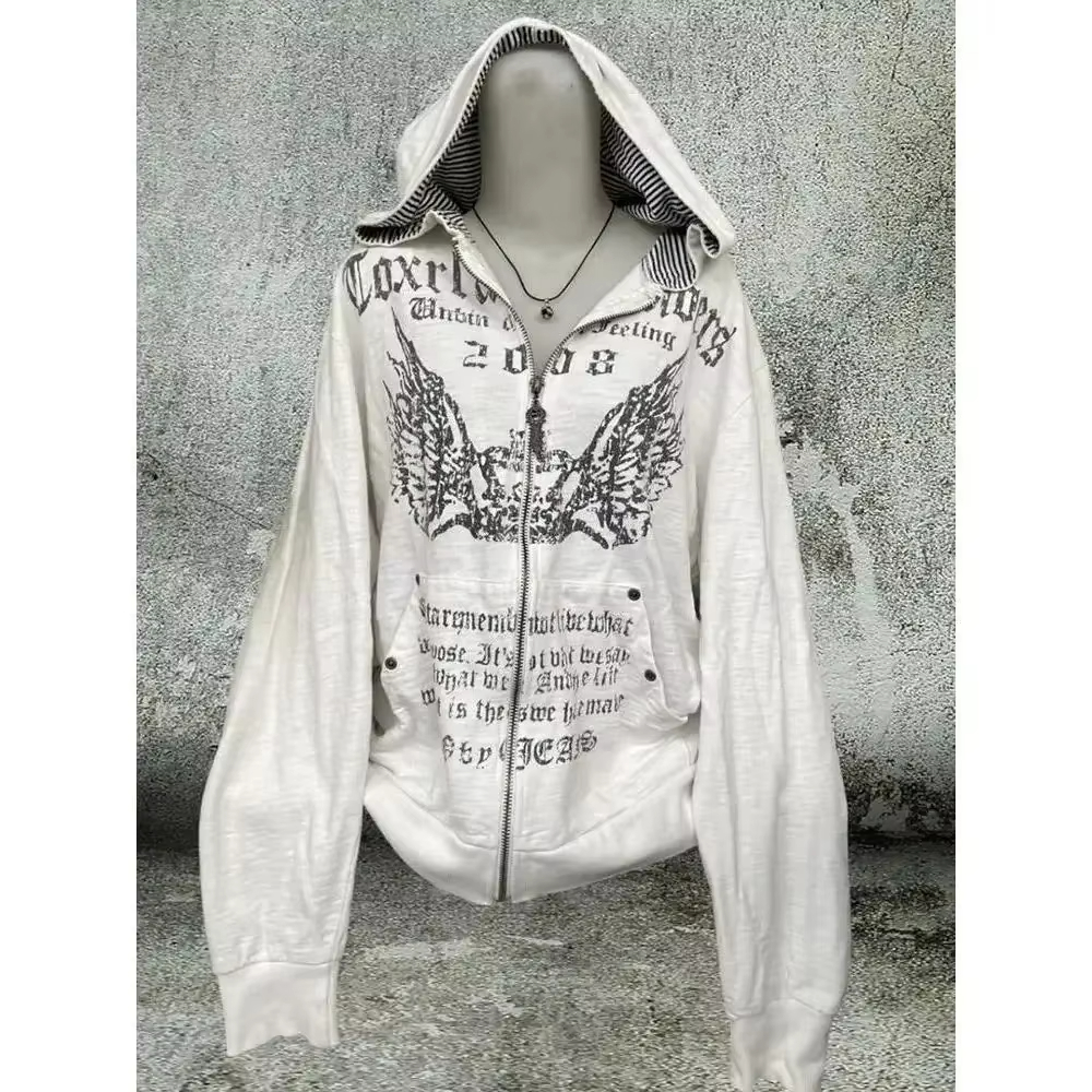 Grey Faux Fur Wool Double Zipp - Vintage Zip Hoodie reseña y precio