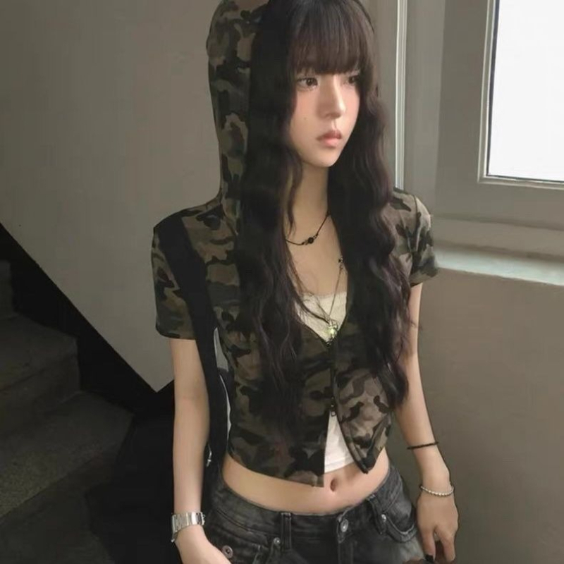 Camouflage American Vintage Zi - Vintage Zip Hoodie reseña y precio