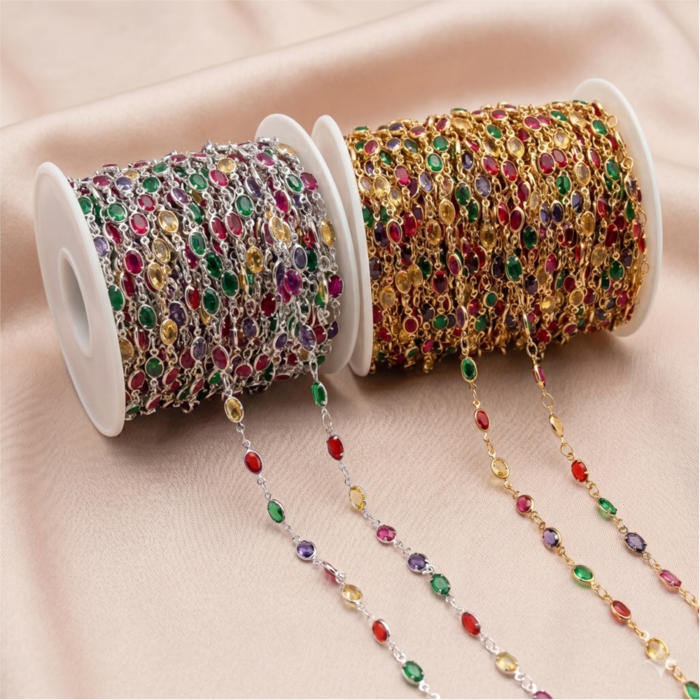 1meter Colorful Crystal Chain  - Vintage Collectibles For Sale reseña y precio