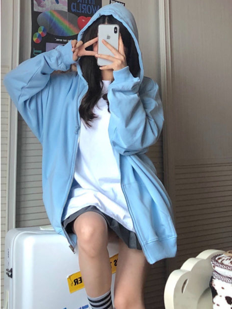 Oversized Hooded Sweatshirts K - Vintage Zip Hoodie reseña y precio