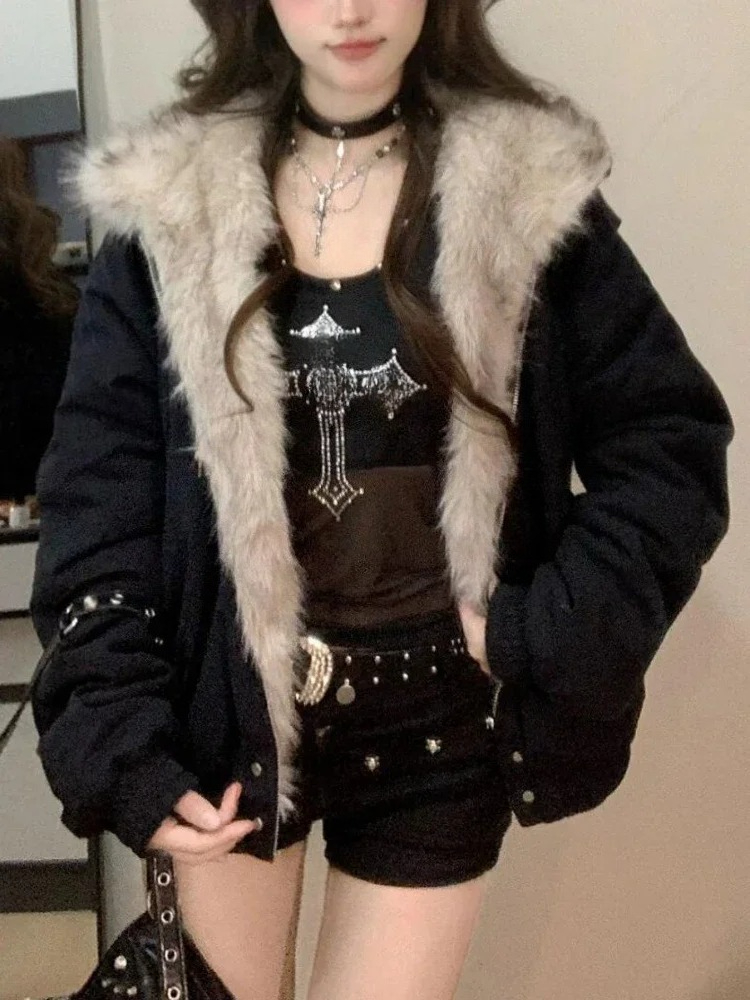 Y2k Gothic Vintage Black Zip U - Vintage Zip Hoodie reseña y precio