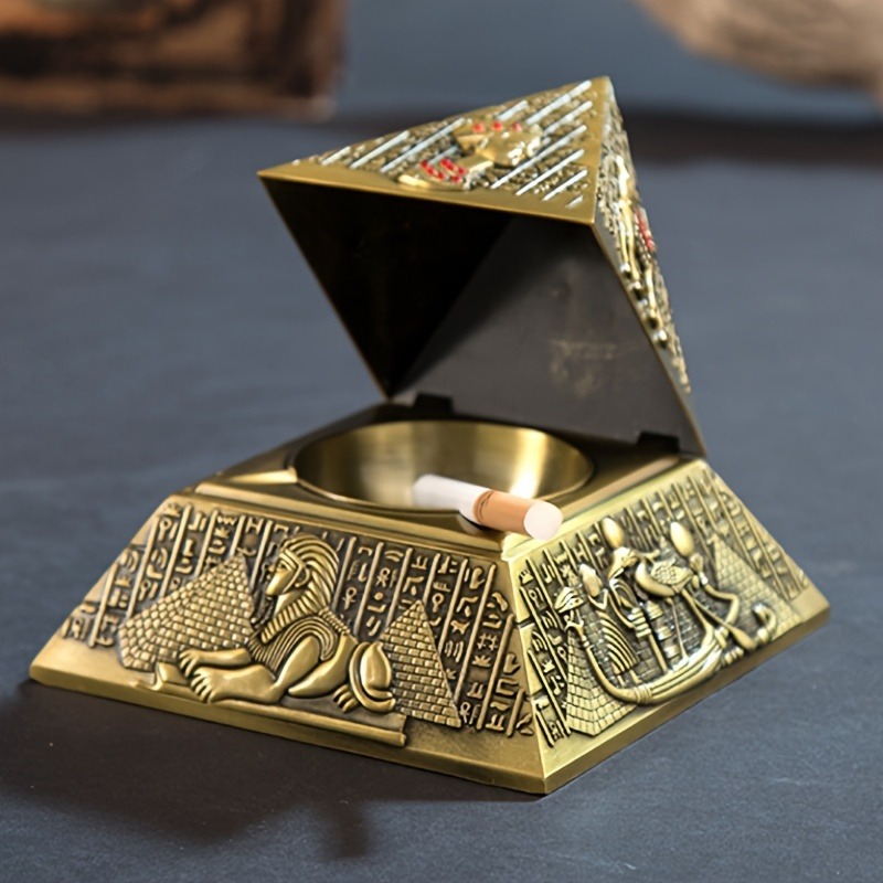 Egyptian Pharaoh Pyramid Ashtr - Vintage Collectible Ashtrays reseña y precio