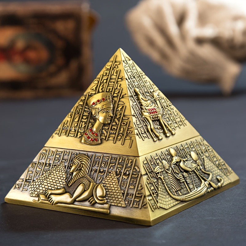 Egyptian Pharaoh Pyramid Ashtr - Vintage Collectible Ashtrays reseña y precio
