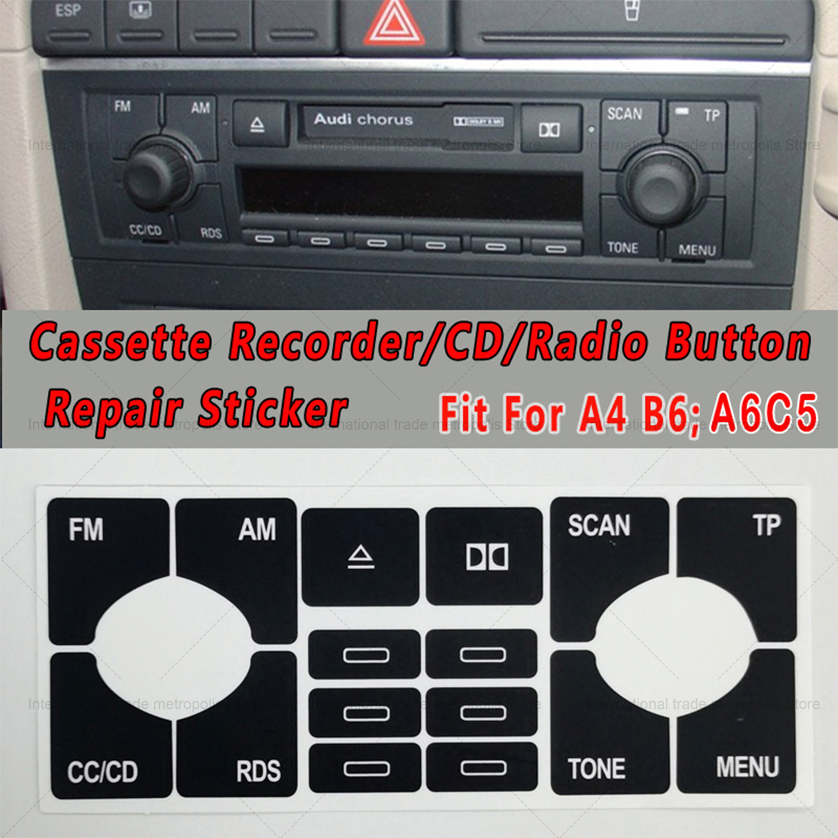A Set Audio Button Repair Deca - Cassette Tape Head reseña y precio