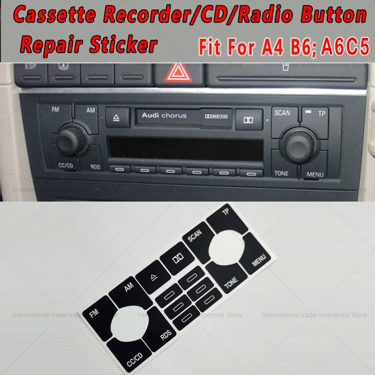 A Set Audio Button Repair Deca - Cassette Tape Head reseña y precio