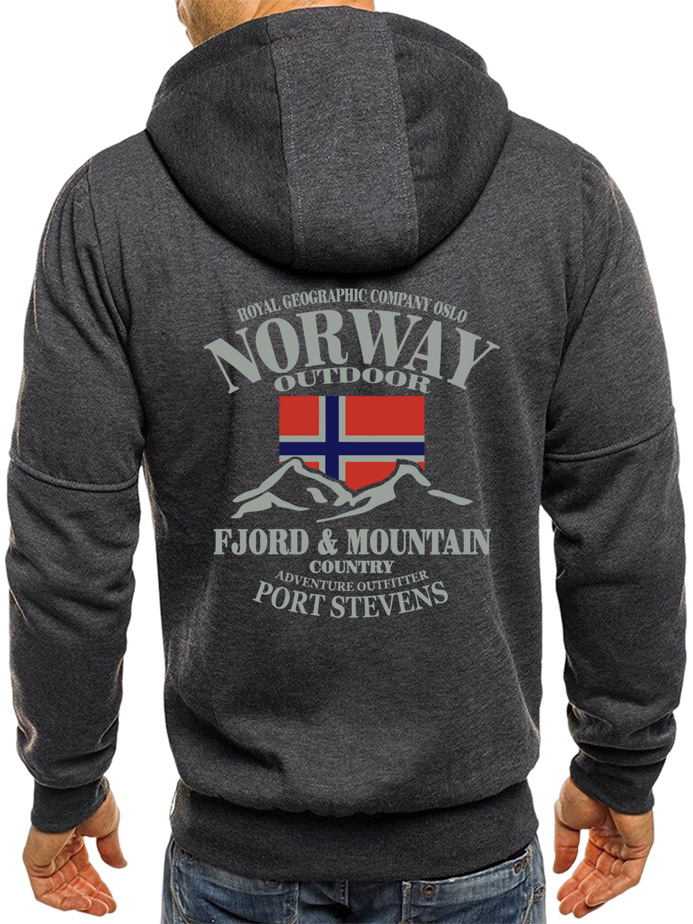 Norway Fjords And Mountains Pr - Vintage Zip Hoodie reseña y precio