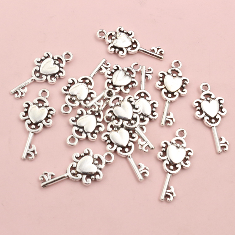 50pcs Vintage Small Key Charms - Vintage Collectibles For Sale reseña y precio
