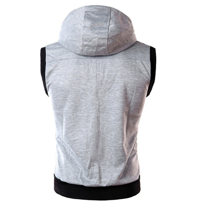 New Men's Hooded Sleeveless Ve - Vintage Zip Hoodie reseña y precio