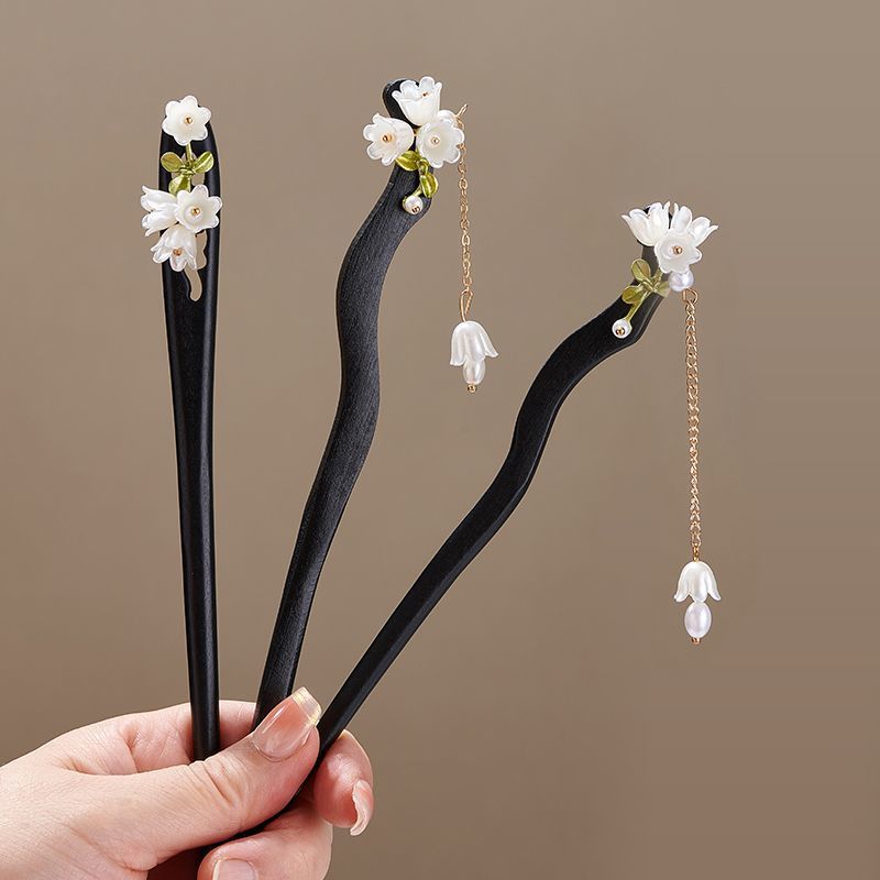Wooden Flower Hairpin Vintage  - Vintage Collectibles For Sale reseña y precio