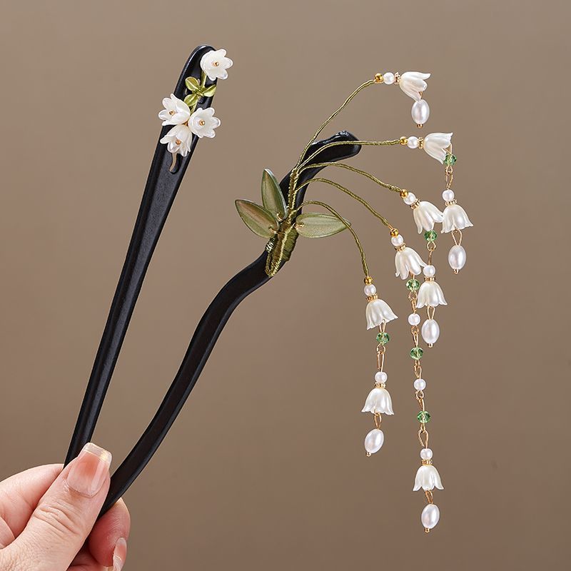 Wooden Flower Hairpin Vintage  - Vintage Collectibles For Sale reseña y precio