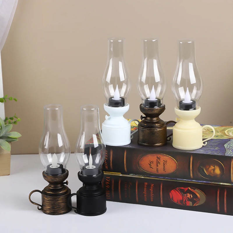 Vintage Retro LED Oil Lamp Lan - Vintage Collectible Buttons reseña y precio