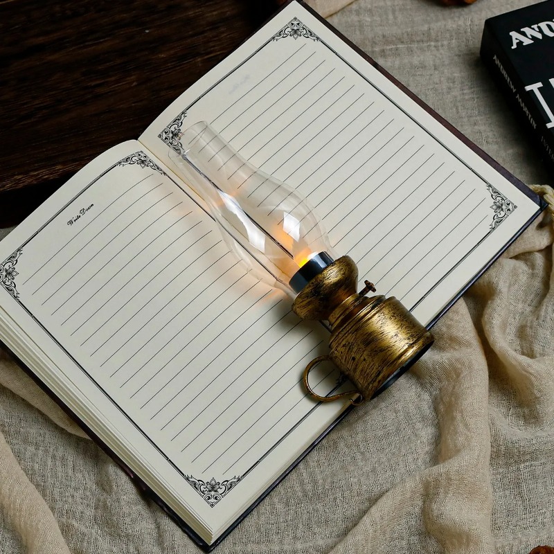 Vintage Retro LED Oil Lamp Lan - Vintage Collectible Buttons reseña y precio
