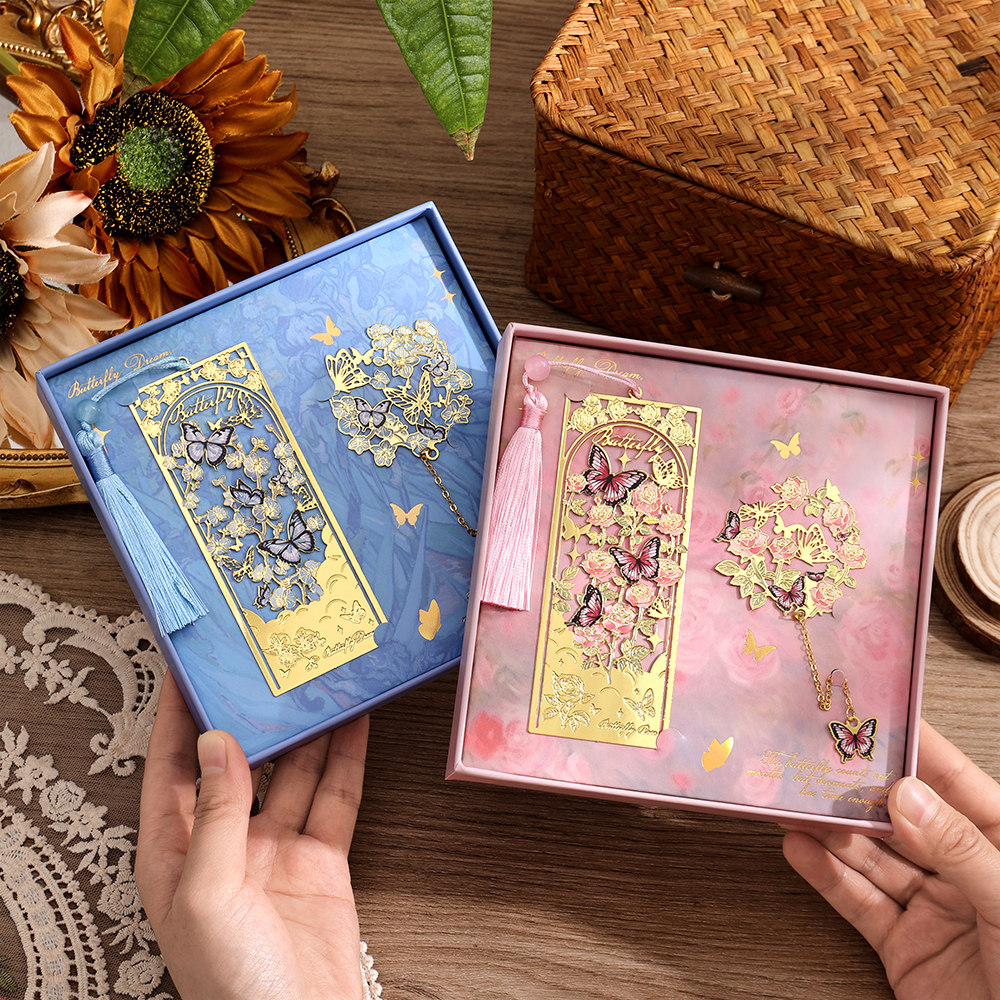 2 Pcs Butterfly Bookmarks With - Vintage Collectibles reseña y precio