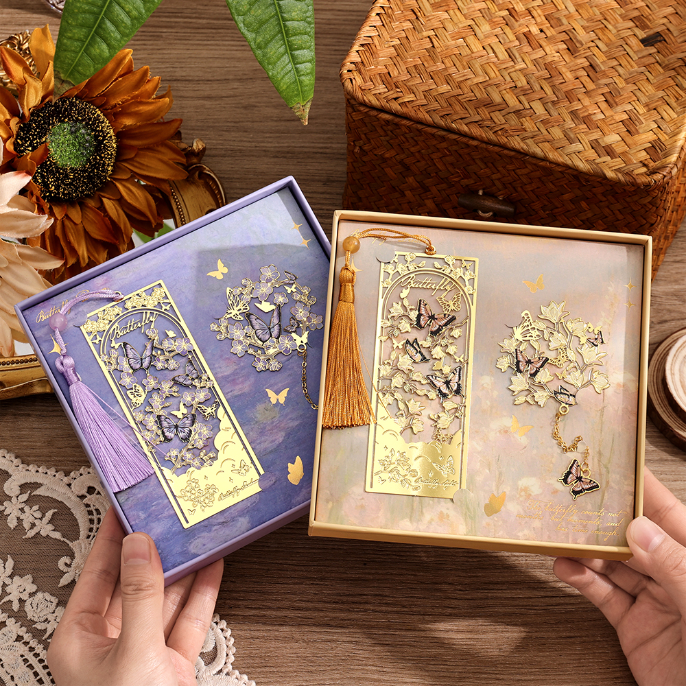 2 Pcs Butterfly Bookmarks With - Vintage Collectibles reseña y precio