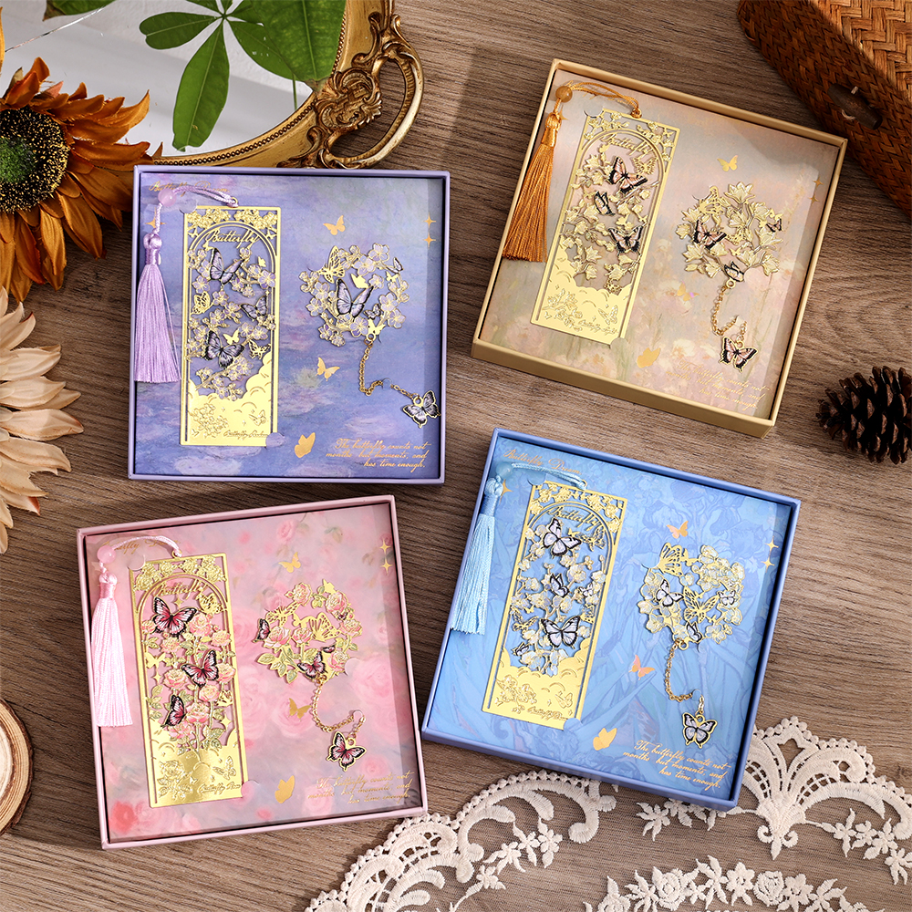 2 Pcs Butterfly Bookmarks With - Vintage Collectibles reseña y precio