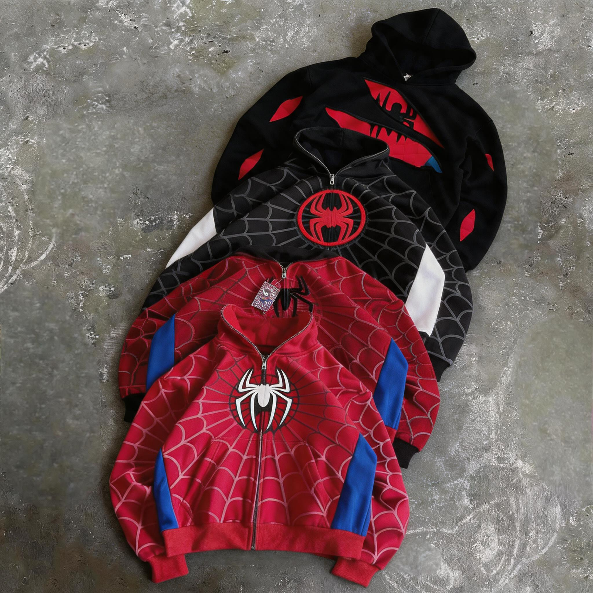 American Vintage Spider Patchw - Vintage Zip Hoodie reseña y precio