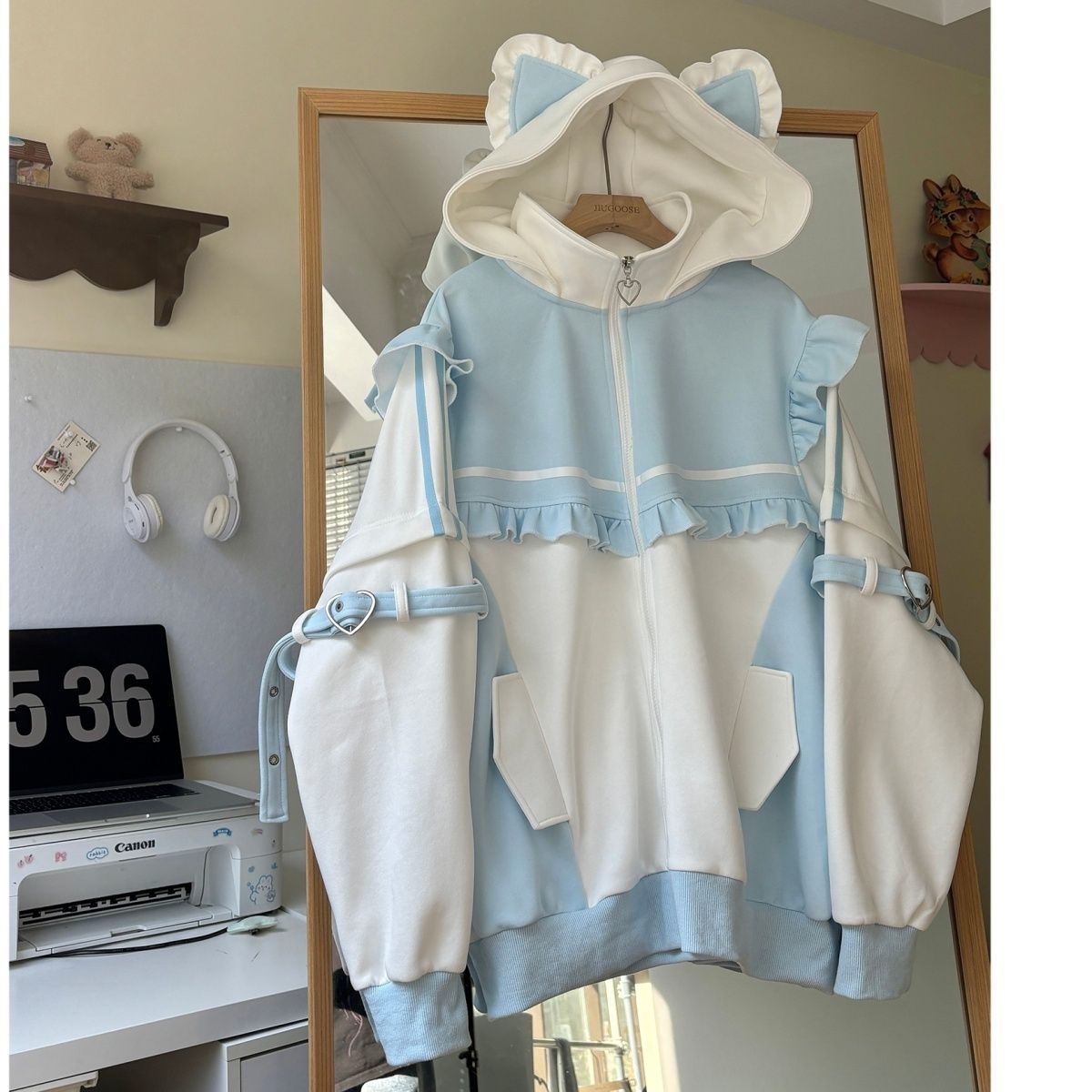 Autumn Winter Japanese Sweet Y - Vintage Zip Hoodie reseña y precio