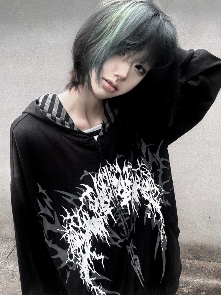 Subculture Y2k Japanese Hooded - Vintage Zip Hoodie reseña y precio