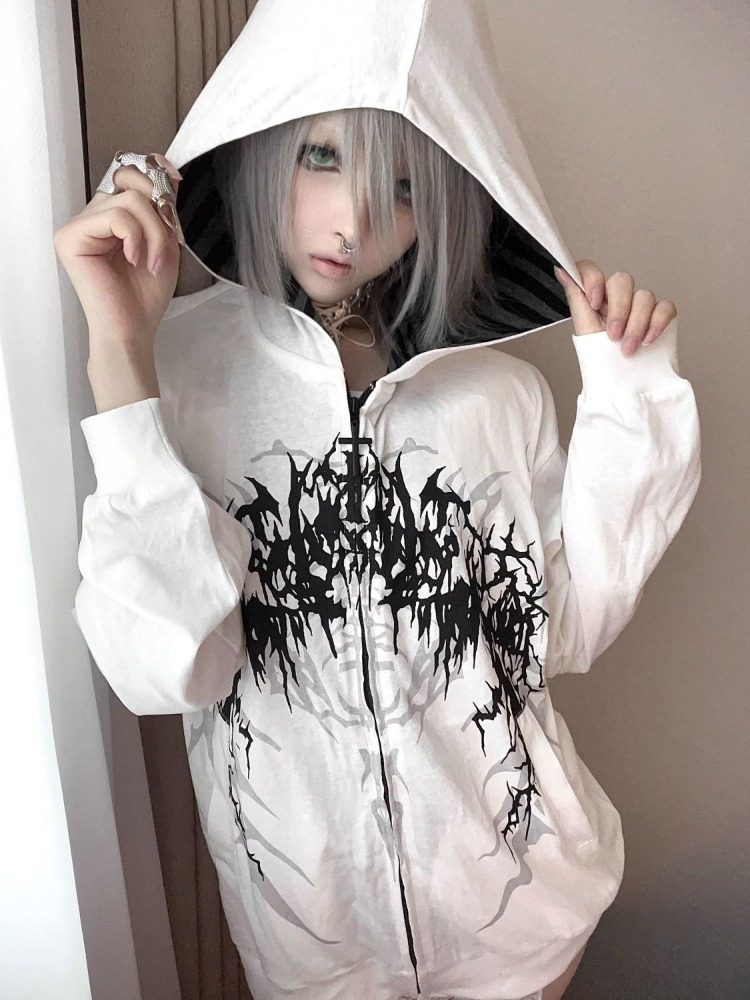 Subculture Y2k Japanese Hooded - Vintage Zip Hoodie reseña y precio