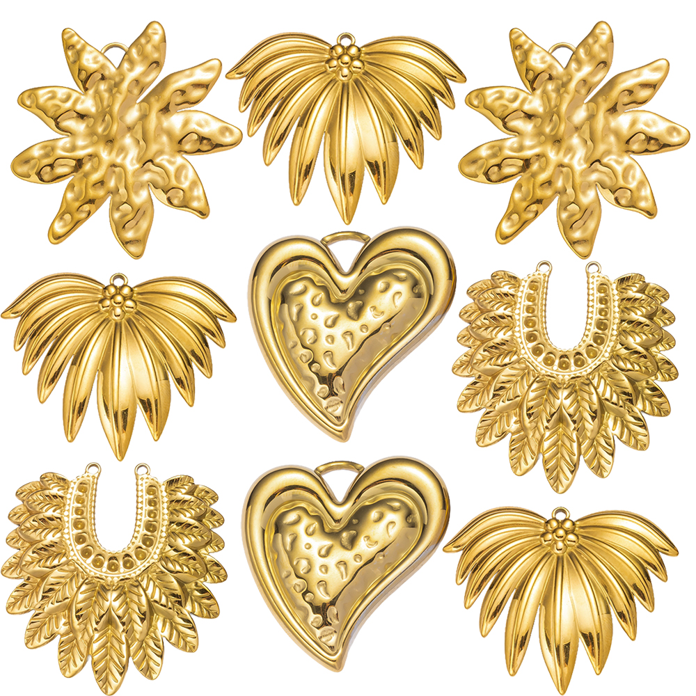 2pcs Gold Stainless Steel Hear - Vintage Collectibles For Sale reseña y precio