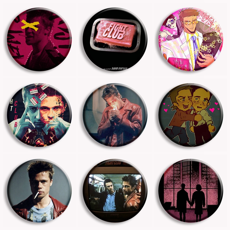 Retro Classic Movie Fight Club - Vintage Collectible Buttons reseña y precio