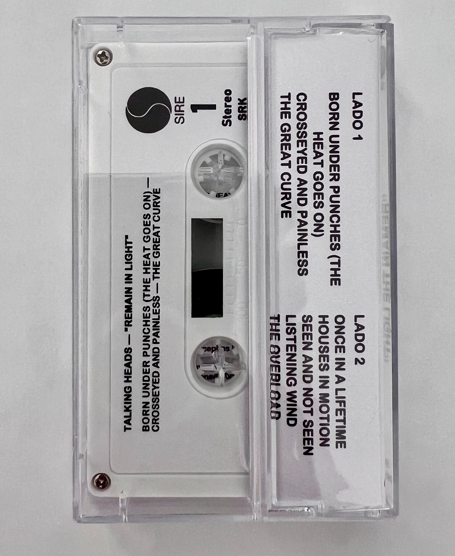 Rock Talking Heads David Byrne - Cassette Tape Head reseña y precio
