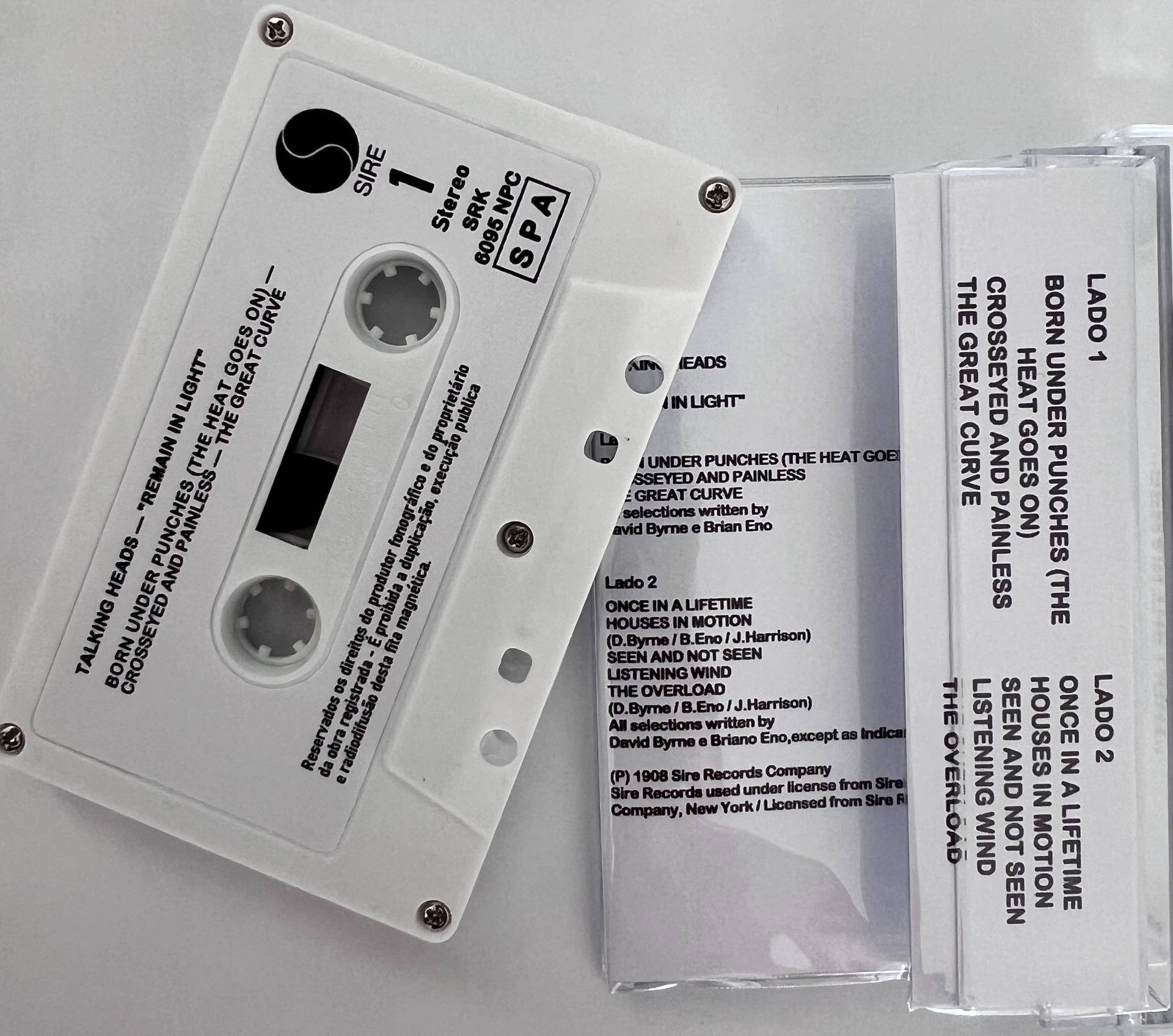 Rock Talking Heads David Byrne - Cassette Tape Head reseña y precio