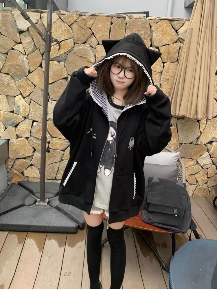 Y2k Kawaii Japanese Cartoon Lo - Vintage Zip Hoodie reseña y precio