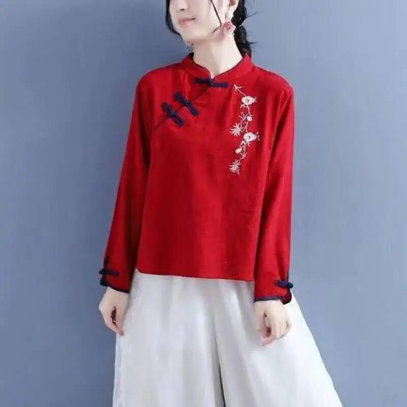 Vintage Embroidery Shirts Wome - Vintage Collectible Buttons reseña y precio