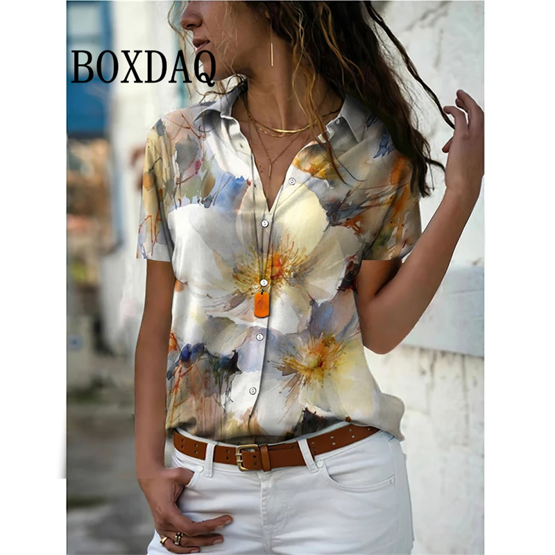 Summer Women Shirt Vintage Flo - Vintage Collectible Buttons reseña y precio