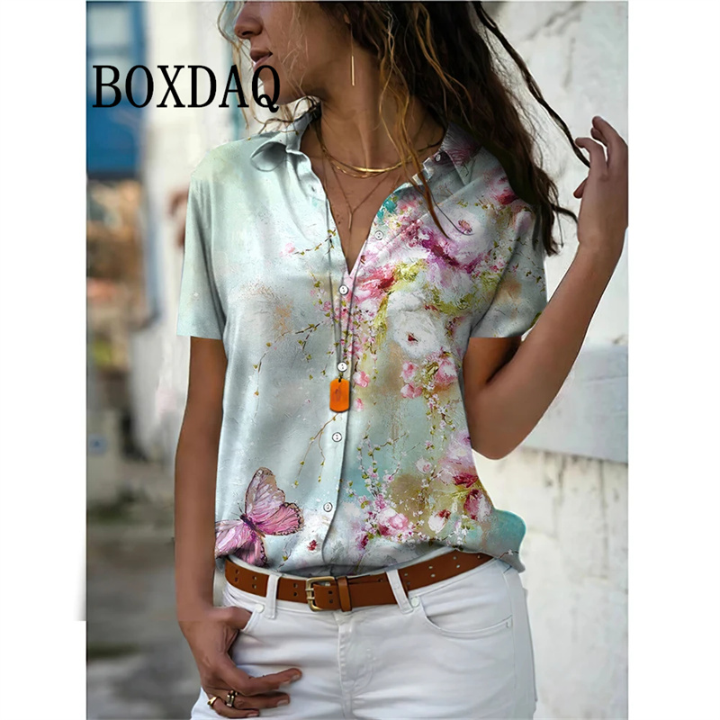 Summer Women Shirt Vintage Flo - Vintage Collectible Buttons reseña y precio
