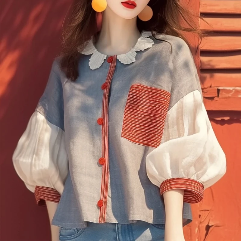 Chiffon Vintage Women's Shirt  - Vintage Collectible Buttons reseña y precio