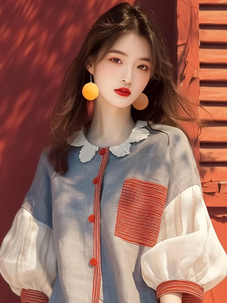 Chiffon Vintage Women's Shirt  - Vintage Collectible Buttons reseña y precio